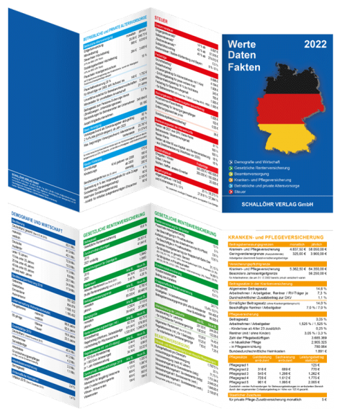 Faltblatt "Werte-Daten-Fakten 2022"