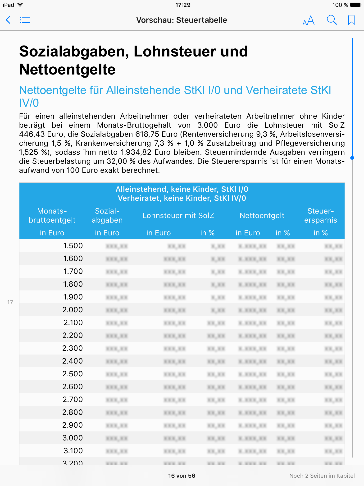 E-Book Steuertabelle | SCHALLÖHR VERLAG